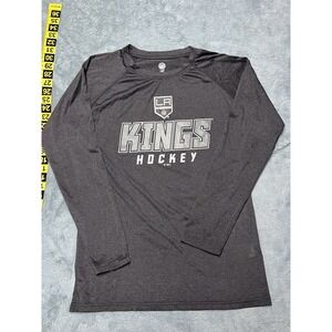 NHL LA Kings T Shirt Men's M Long Sleeves Hockey Casual Black